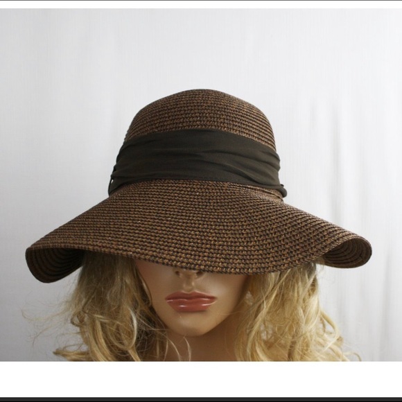 ❌SOLD❌ Sweet & Sexy Ribbon Accented Floppy Straw Hat NWT - Picture 6 of 8